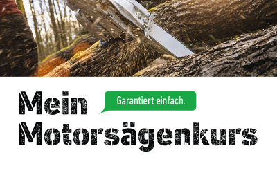 Mein Motorsägenkurs - Neuer Sponsor für unsere App Hilfe im Wald