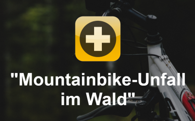 Mountainbike-Unfall im Wald - Rettung per Hilfe-im-Wald-App